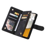 Peňaženkové kožené puzdro MULTI-CARD na Samsung Galaxy A34 5G – Čierna