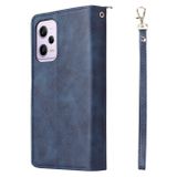 Peňaženkové kožené puzdro Wallet Bag na Xiaomi Redmi Note 12 Pro 5G – Modrá