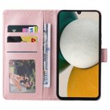 Peňaženkové kožené puzdro CARD na Samsung Galaxy A34 5G – Ružovozlatá