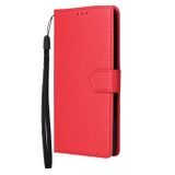 Peňaženkové kožené puzdro Card Slots na Oppo A58 5G - Červená