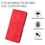 Peňaženkové kožené puzdro PATTERN na Xiaomi Redmi Note 12 5G – Červená