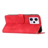 Peňaženkové kožené puzdro Heart na Xiaomi Redmi Note 12 Pro+ 5G - Červená