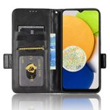 Peňaženkové kožené puzdro SYMMETRICAL na Samsung Galaxy A03 – Čierna