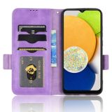 Peňaženkové kožené puzdro SYMMETRICAL na Samsung Galaxy A03 – Fialová