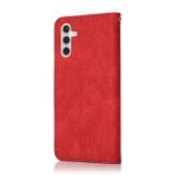 Peňaženkové kožené puzdro DUAL-COLOR na Samsung Galaxy A04s / A14 4G/5G – Červenomodrá