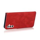 Peňaženkové kožené puzdro DUAL-COLOR na Samsung Galaxy A04s / A14 4G/5G – Červenomodrá