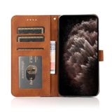 Peňaženkové kožené puzdro DUAL-COLOR na Samsung Galaxy A04s / A14 4G/5G– Čiernohnedá