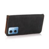 Peňaženkové kožené puzdro DUAL-COLOR na Xiaomi Redmi Note 12 5G – Čierno-hnedá