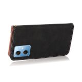 Peňaženkové kožené puzdro DUAL-COLOR na Xiaomi Redmi Note 12 5G – Čierna a ružovozlatá