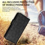 Peňaženkové kožené puzdro SYMMETRICAL na Xiaomi 13 – Čierna