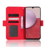 Peňaženkové kožené puzdro Calf Slots na Samsung Galaxy A24 - Červená