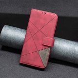 Peňaženkové kožené puzdro Rhombus na Samsung Galaxy A24 - Červená