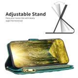 Peňaženkové kožené puzdro Diamond na Samsung Galaxy A24 - Zelená