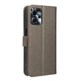Peňaženkové kožené puzdro Diamond na Motorola Moto G13 / G23 / G53 5G - Hnedá