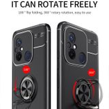 Ring Holder kryt METAL na Xiaomi Redmi 12C – Červená