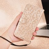 Peňaženkové kožené puzdro Honeycomb na Samsung Galaxy A24 - Zlatá