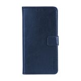 Peňaženkové kožené puzdro IDEWEI na Oppo A58 5G - Modrá