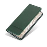 Peňaženkové kožené puzdro AZNS na Honor 90 - Tmavo zelená