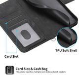Peňaženkové kožené puzdro Global na Samsung Galaxy A24 - Čierna
