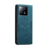Peňaženkové kožené puzdro CaseMe na Xiaomi 13 – Modrá