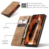 Peňaženkové kožené puzdro CASEME na Xiaomi Redmi 12C - Hnedá