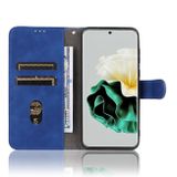 Peňaženkové kožené puzdro Skin Feel Magnetic na Huawei P60 Pro - Modrá