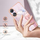Akrylový kryt Marble na Oppo A58 5G - Rose Gold 005
