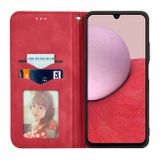 Peňaženkové kožené puzdro RETRO SKIN na Samsung Galaxy A14 4G/5G – Červená