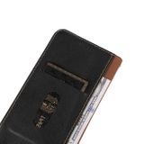 Peňaženkové kožené puzdro KHAZNEH Nappa na Motorola Moto G04/ G24 - Čierna