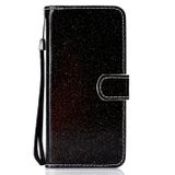 Peňaženkové Glitter puzdro na Samsung Galaxy A10 - Čierny