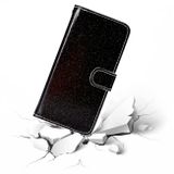 Peňaženkové Glitter puzdro na Samsung Galaxy A10 - Čierny