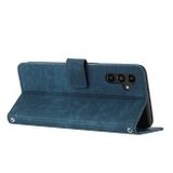 Peňaženkové kožené puzdro SKIN FEEL na Samsung Galaxy A14 4G/5G – Modrá