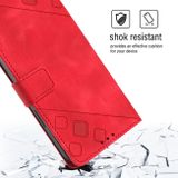 Peňaženkové kožené puzdro SKIN-FEEL na Huawei Nova 10 – Červená