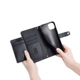 Peňaženkové kožené puzdro Sheep Zipper na Xiaomi Redmi Note 12 4G - Čierna