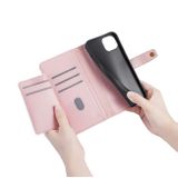 Peňaženkové kožené puzdro Sheep Zipper na Xiaomi Redmi Note 12 4G - Ružová