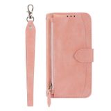 Peňaženkové kožené puzdro ZIPPER na Samsung Galaxy A14 4G/5G – Ružová
