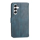 Peňaženkové kožené puzdro ZIPPER na Samsung Galaxy A14 4G/5G – Modrá