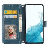 Peňaženkové kožené puzdro ZIPPER na Samsung Galaxy A14 4G/5G – Modrá