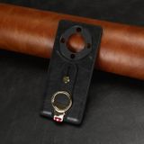 Kožený kryt Wristband na Honor Magic5 Lite - Čierna
