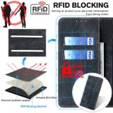Peňaženkové kožené puzdro RFID na Huawei P60 Pro - Čierna