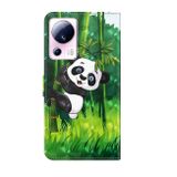Peňaženkové 3D puzdro na Xiaomi 13 Lite - Bamboo Panda