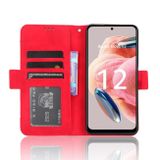 Peňaženkové kožené puzdro Calf Slots na Xiaomi Redmi Note 12 4G - Červená