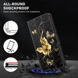 Peňaženkové 3D puzdro na Honor Magic5 Lite - Golden Butterfly