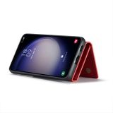 Kožený kryt DG.MING M1 na Samsung Galaxy S23 FE - Červená