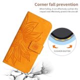 Peňaženkové kožené puzdro Sun Flower na Xiaomi 14 - Žltá