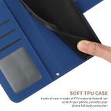 Peňaženkové kožené puzdro Sun Flower na Xiaomi 14 - Tmavo modrá
