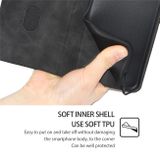 Peňaženkové kožené puzdro Skin Feel Magnetic na Samsung Galaxy A05s - Čierna