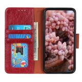 Peňaženkové kožené puzdro Nappa Flip na Xiaomi 14 - Červená