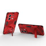 Kryt Punk Armor na Xiaomi Redmi Note 13 - Červená