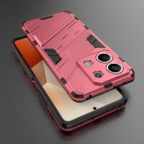 Kryt Punk Armor na Xiaomi Redmi Note 13 - Svetlo červená